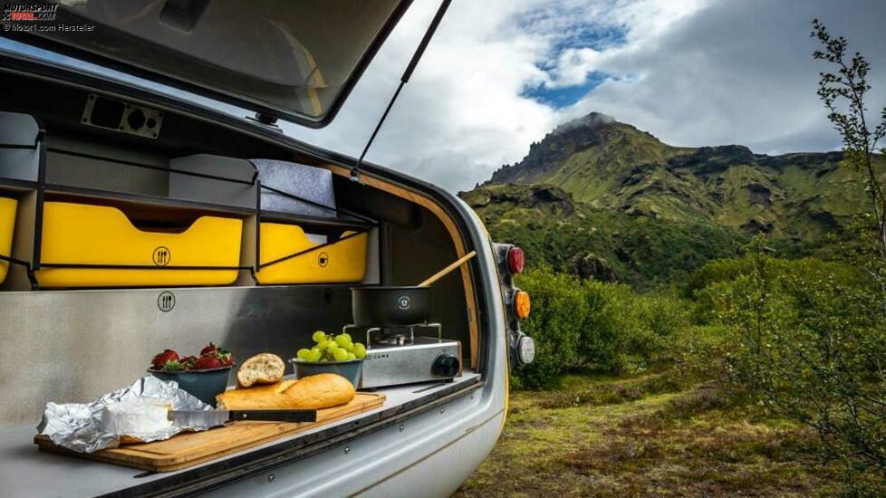 Mink Towable Camper Cabin Rear Open