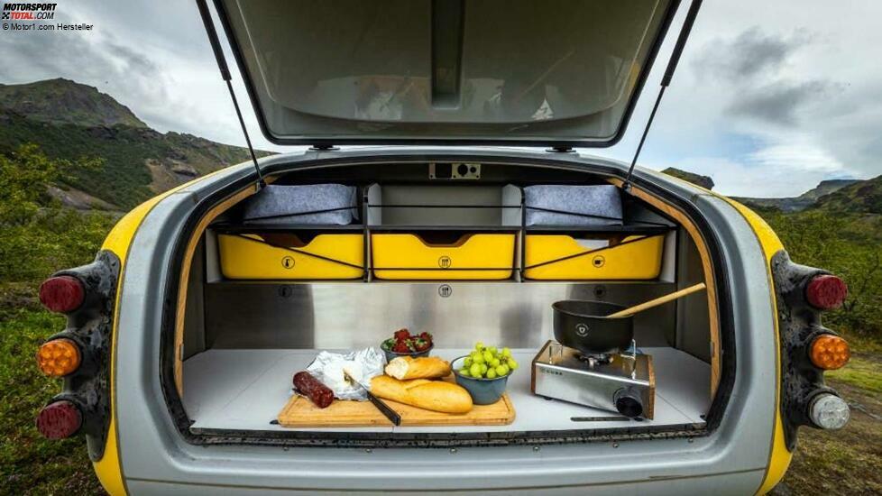Mink Towable Camper Cabin Rear Section