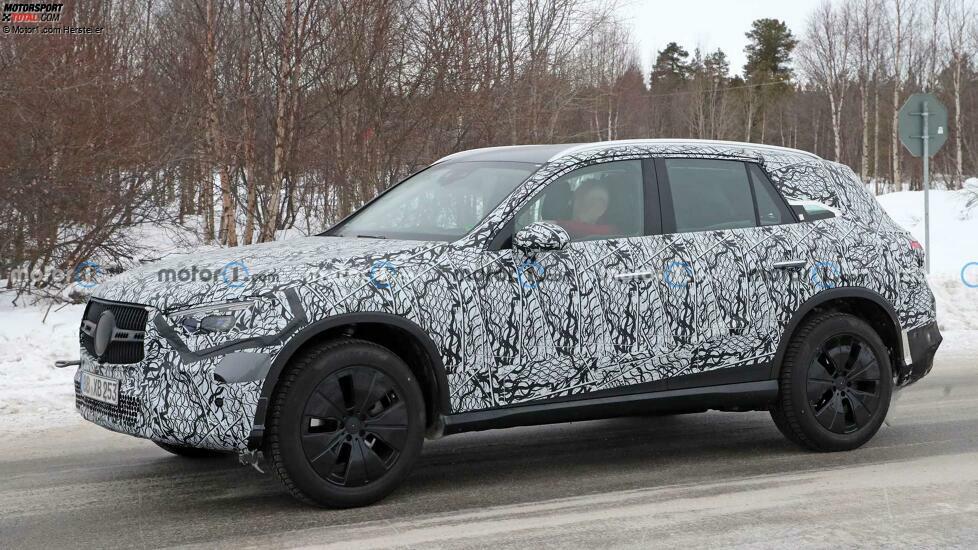 Mercedes GLC (2023) auf neuen Erlkönigbildern