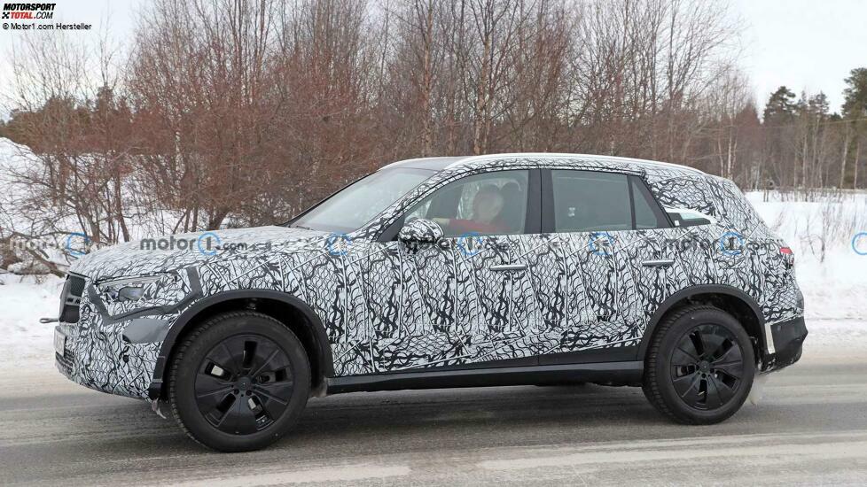 Mercedes GLC (2023) auf neuen Erlkönigbildern