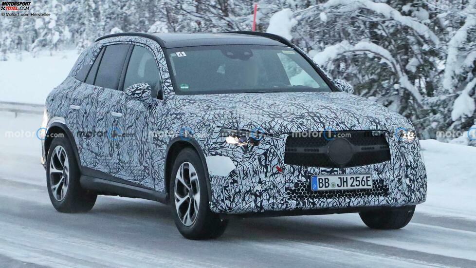 Mercedes GLC (2023) auf neuen Erlkönigbildern