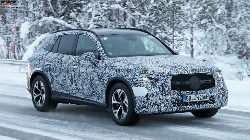 Mercedes GLC (2023) auf neuen Erlkönigbildern