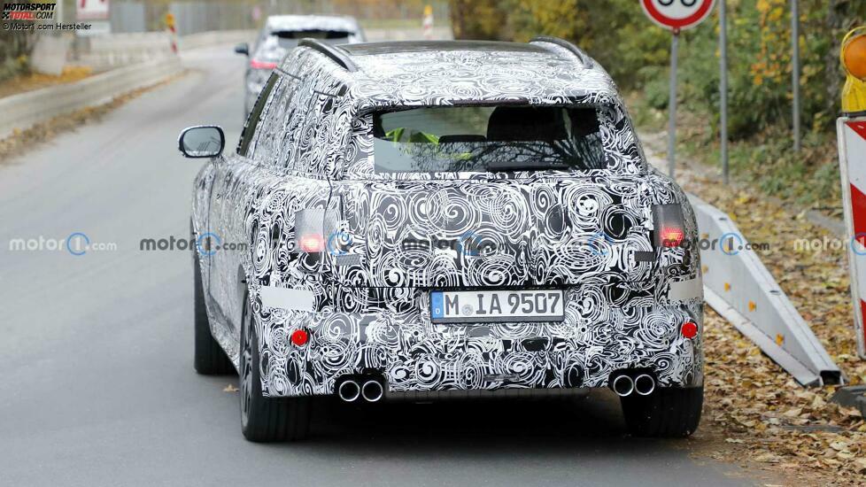 2023 Mini Countryman S erstes Spionagefoto (Hinterteil)