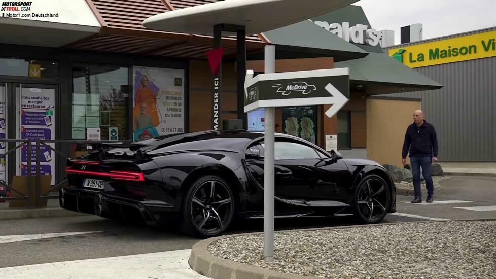 Bugatti Chiron Super Sport at McDonald's Drive Thru