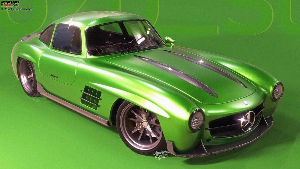 Mercedes 300 SL Rendering mit Elementen vom AMG GT R