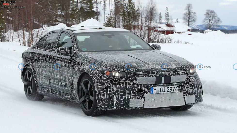 BMW M5 (2023) auf neuen Erlkönigfotos