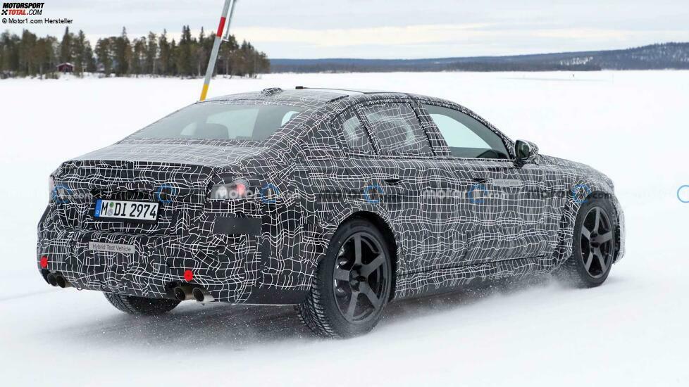 BMW M5 (2023) auf neuen Erlkönigfotos
