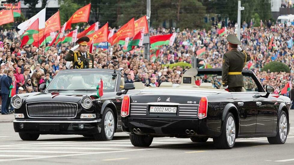 025 - Die Hongqi werden als Paradeautos oder Zeremonienlimousinen bezeichnet und haben sogar eine Cabrio-Version