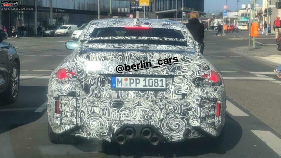 BMW M2 Rear-End Spy Shot