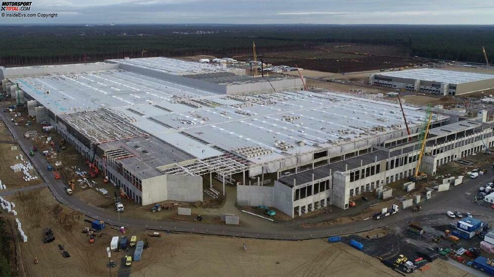 Tesla Giga Berlin (Gigafactory 4) Model Y factory construction (Tesla Q4 2020 report)