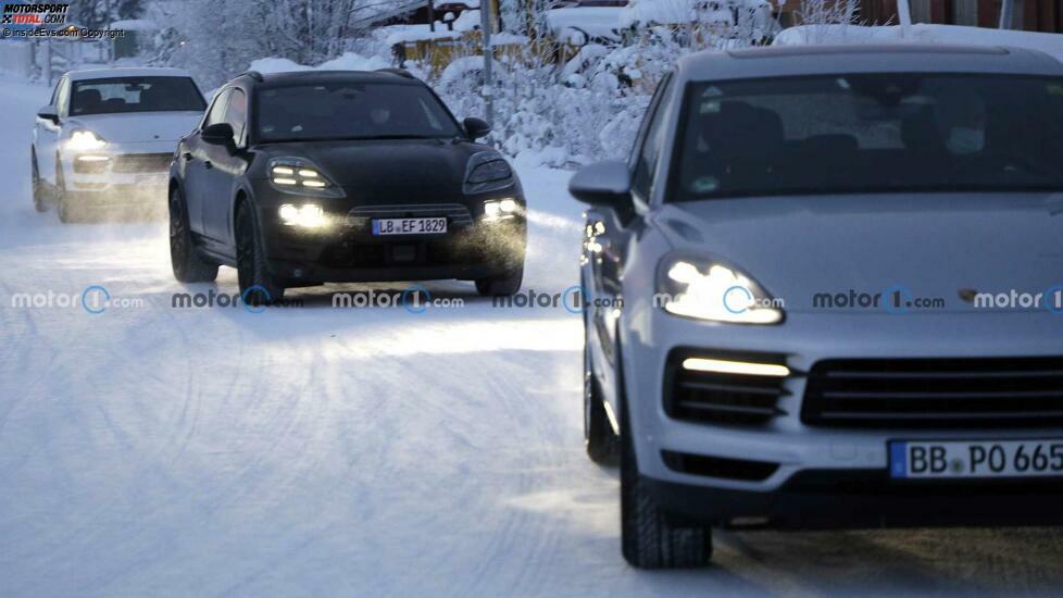 Porsche Macan Elektro auf Erlkönigbildern