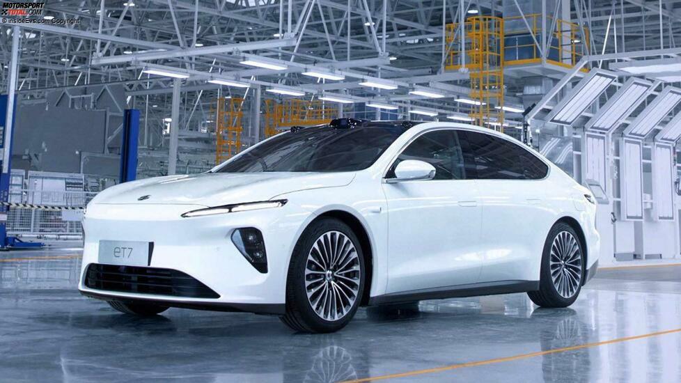 Der erste Validierungs-Build des NIO ET7 rollt von der Linie (18. Mai 2021)