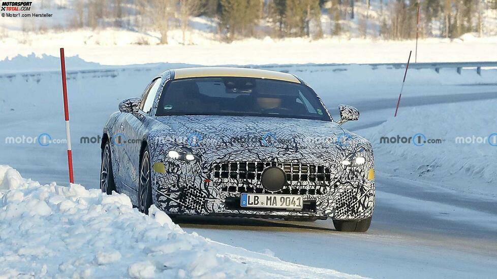 Mercedes-AMG GT Coupé (2023) auf ersten Erlkönigfotos