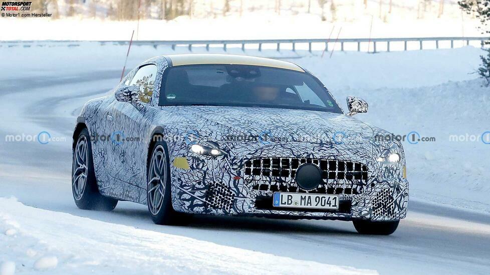 Mercedes-AMG GT Coupé (2023) auf ersten Erlkönigfotos
