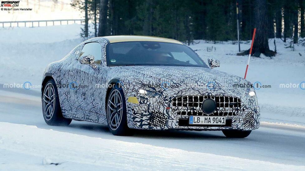 Mercedes-AMG GT Coupé (2023) auf ersten Erlkönigfotos