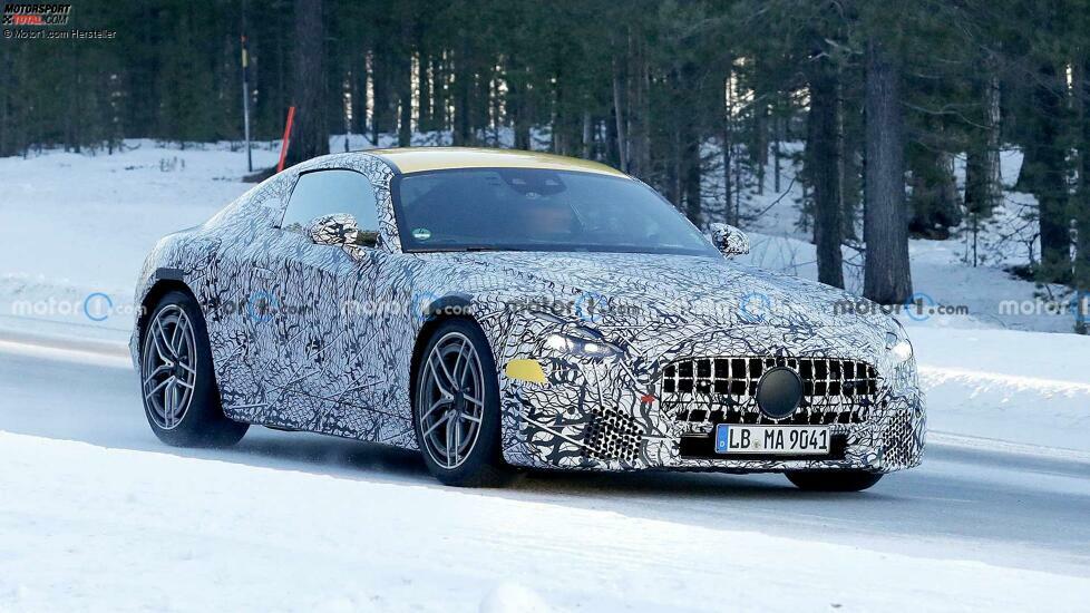 Mercedes-AMG GT Coupé (2023) auf ersten Erlkönigfotos
