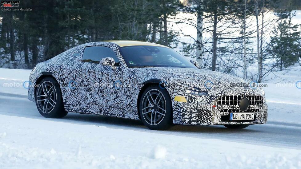 Mercedes-AMG GT Coupé (2023) auf ersten Erlkönigfotos
