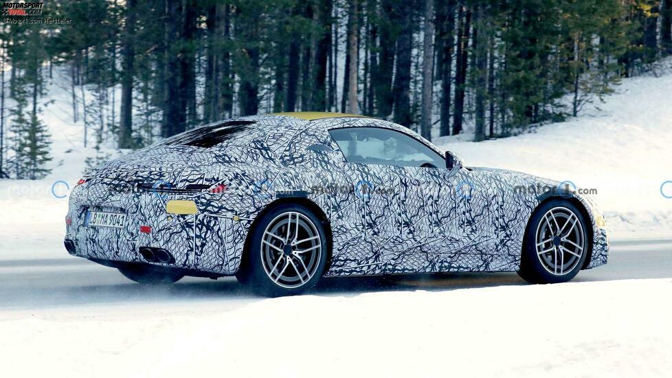 Mercedes-AMG GT Coupé (2023) auf ersten Erlkönigfotos