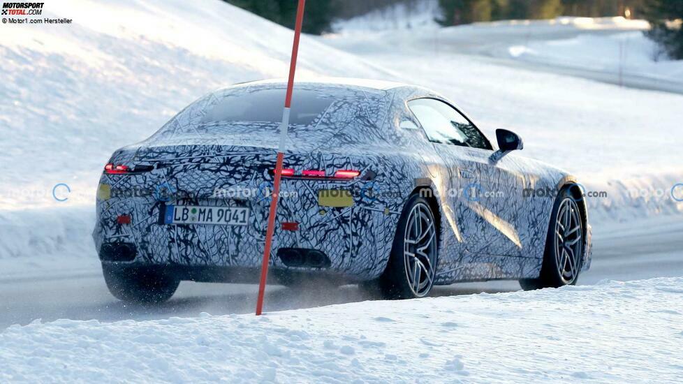 Mercedes-AMG GT Coupé (2023) auf ersten Erlkönigfotos
