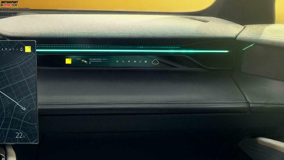 Lotus Eletre (2023): Armaturenbrett vor dem Beifahrer