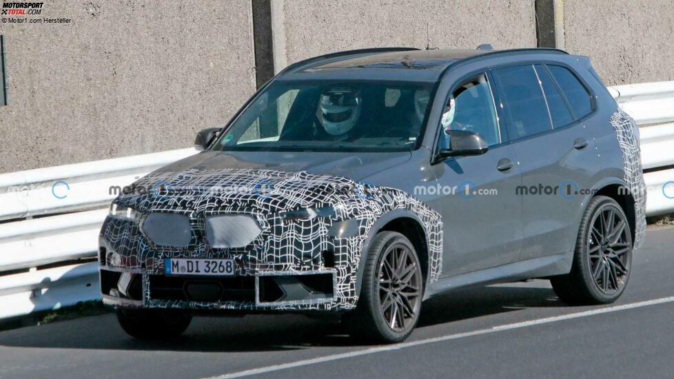 BMW X5 M (2023) Facelift als Erlkönig auf Nürburgring