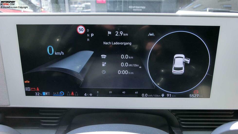 Hyundai Ioniq 5: Display vor der Testfahrt