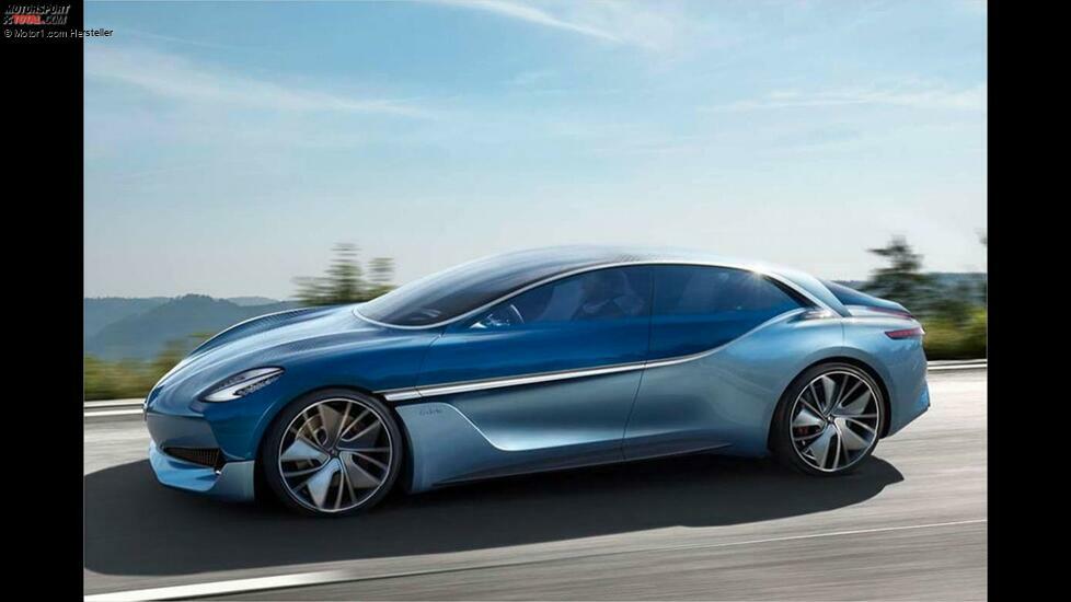 Die neue Isabella ist fünf Meter lang und fährt rein elektrisch. Angaben zum Antrieb macht Borgward allerdings nicht