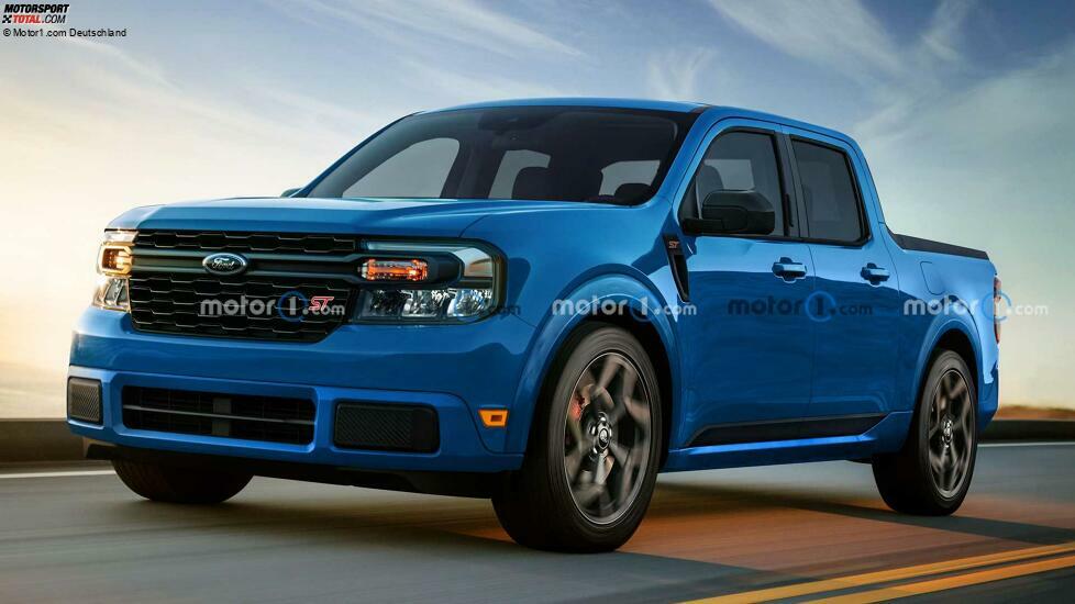 Unofficial 2023 Ford Maverick ST Rendering Front Quarter