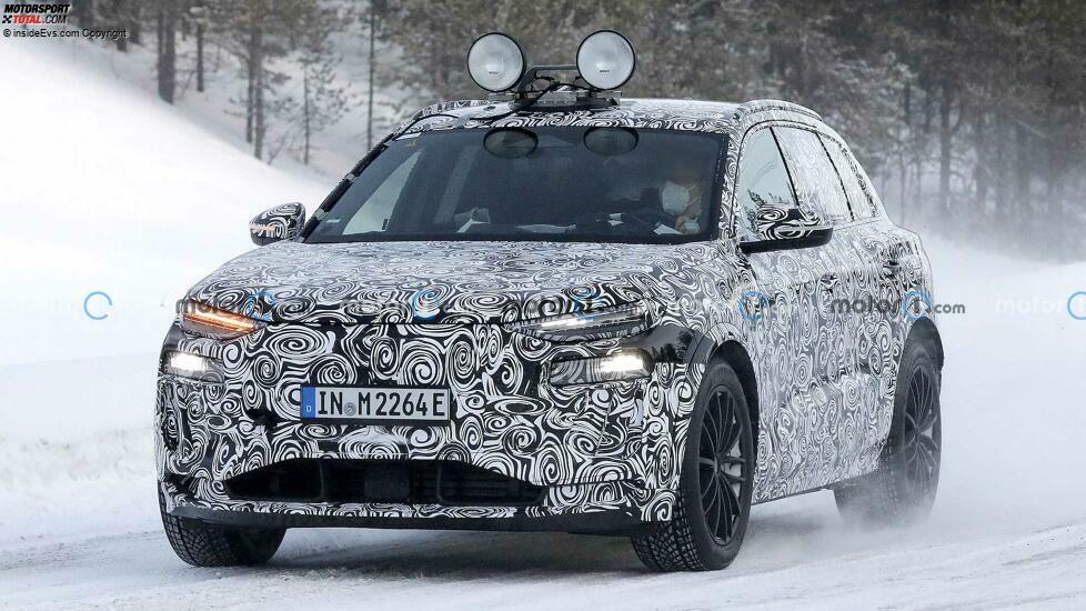 Audi Q6 e-tron (2023) auf neuen Erlkönigbildern