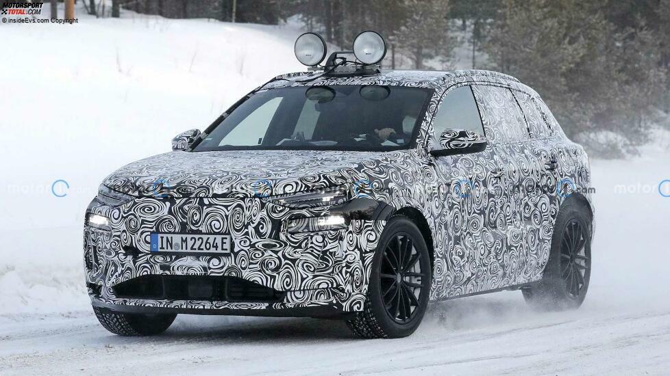 Audi Q6 e-tron (2023) auf neuen Erlkönigbildern