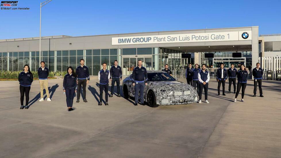 BMW M2 (2023) auf offiziellen Teaserbildern
