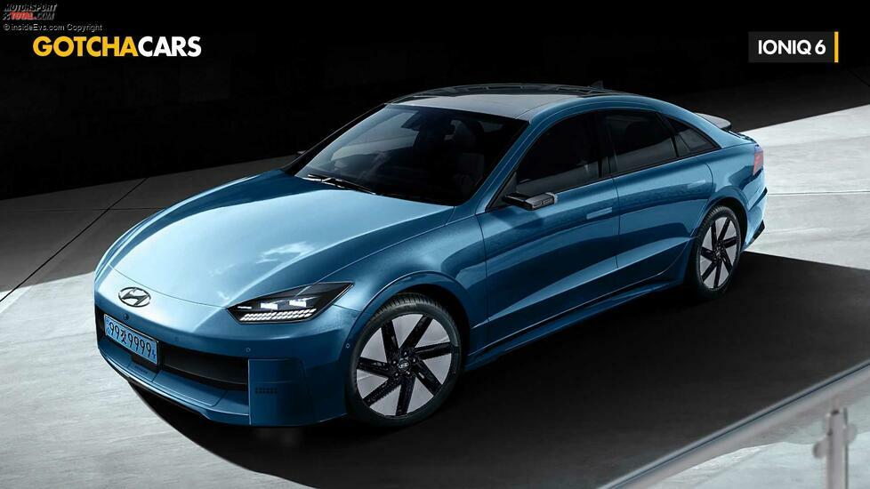 Hyundai Ioniq 6 im Rendering von Gotcha Cars