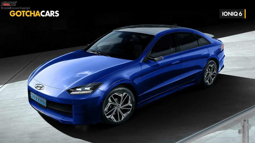 Hyundai Ioniq 6 im Rendering von Gotcha Cars