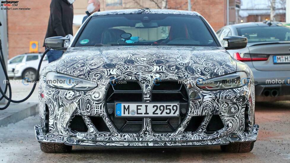 2023 BMW M4 CSL Frontansicht-Spionage-Foto