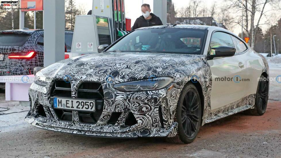 2023 BMW M4 CSL Frontansicht-Spionage-Foto