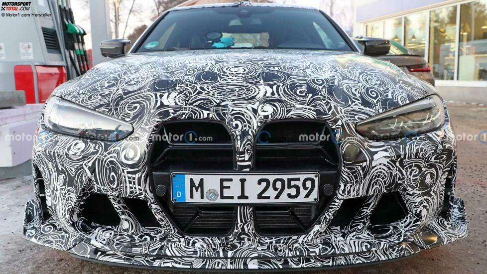 2023 BMW M4 CSL Frontansicht-Spionage-Foto