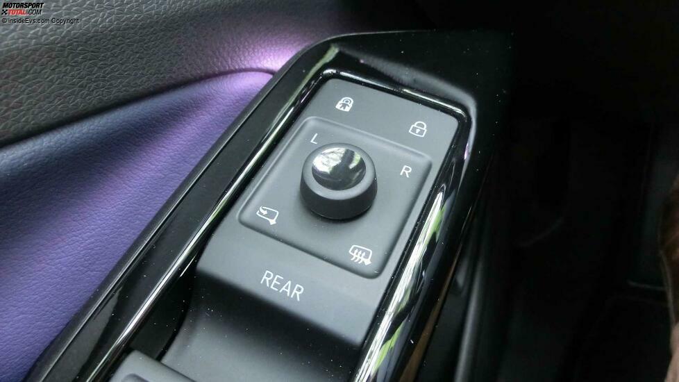 VW ID.5: Der Knopf zum Verstellen der Außenspiegel ist etwas wackelig