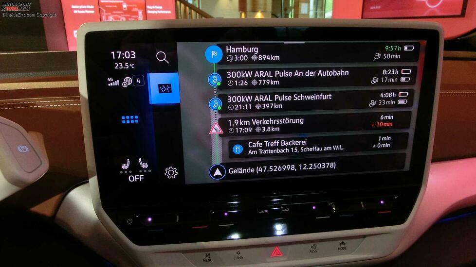 VW ID.5: Navigation mit verbesserter Ladeplanung