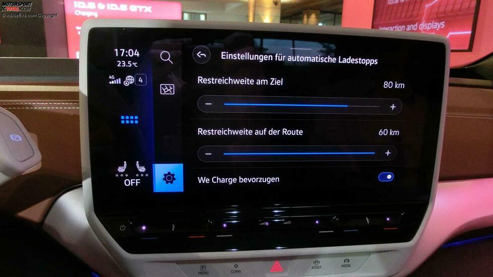 VW ID.5: Navigation mit verbesserter Ladeplanung