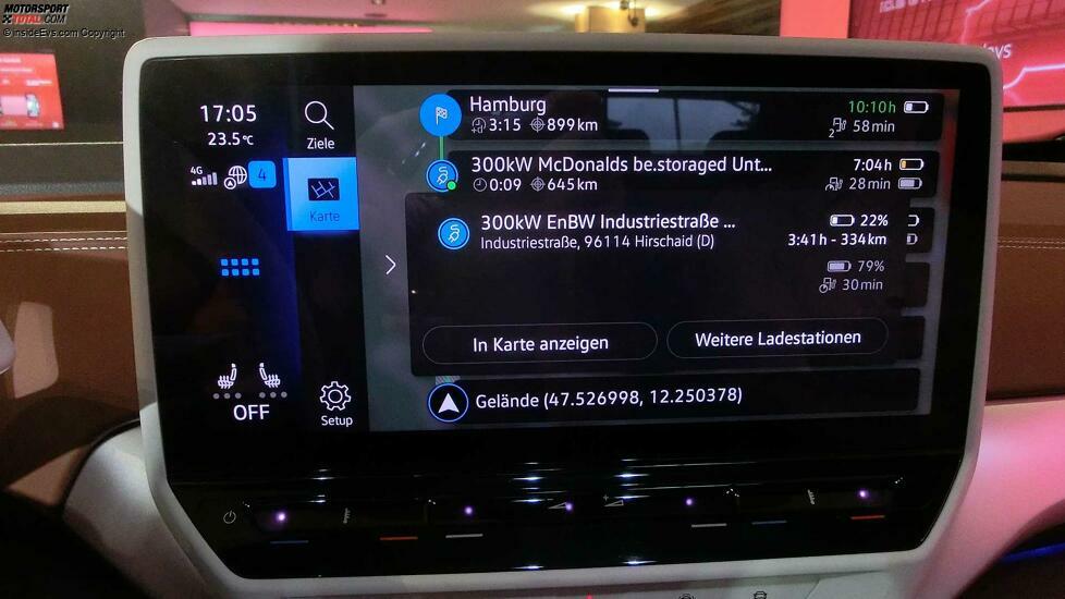 VW ID.5: Navigation mit verbesserter Ladeplanung