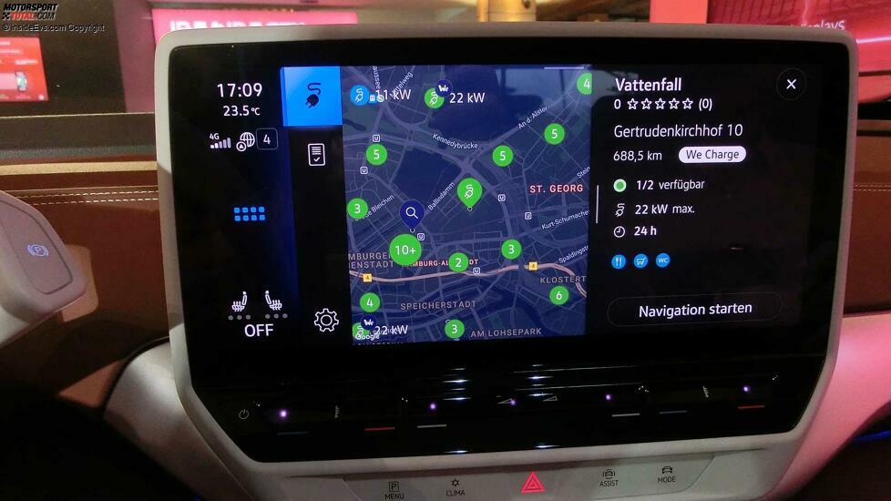 VW ID.5: Dei We-Charge-App liefert genauere Informationen zu den einzelnen Ladestationen