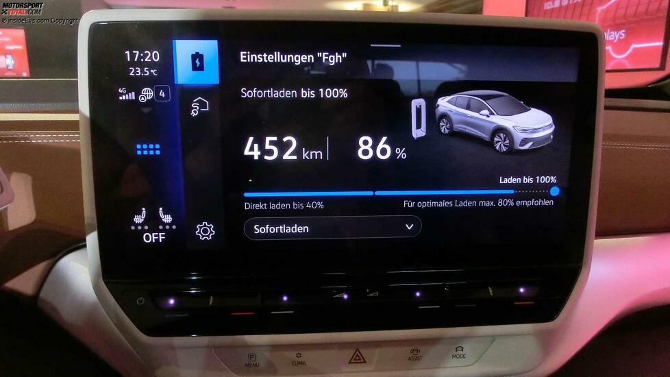 VW ID.5: Detaillierte Einstellungen für das Aufladen