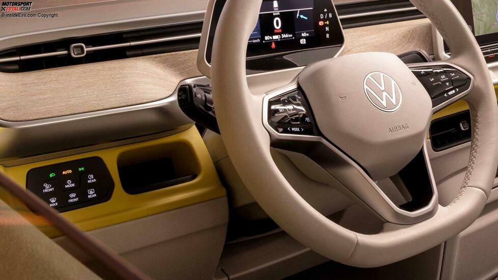 VW ID. Buzz in Limonengelb: Das Cockpit