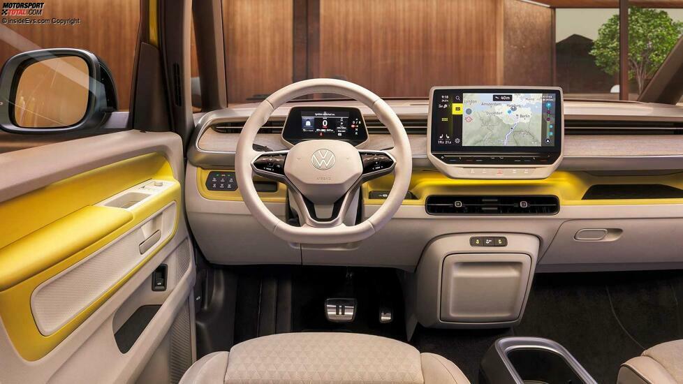 VW ID. Buzz in Limonengelb: Das Cockpit