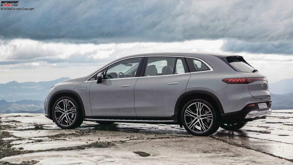 Mercedes EQS SUV in Alpingrau (2022)