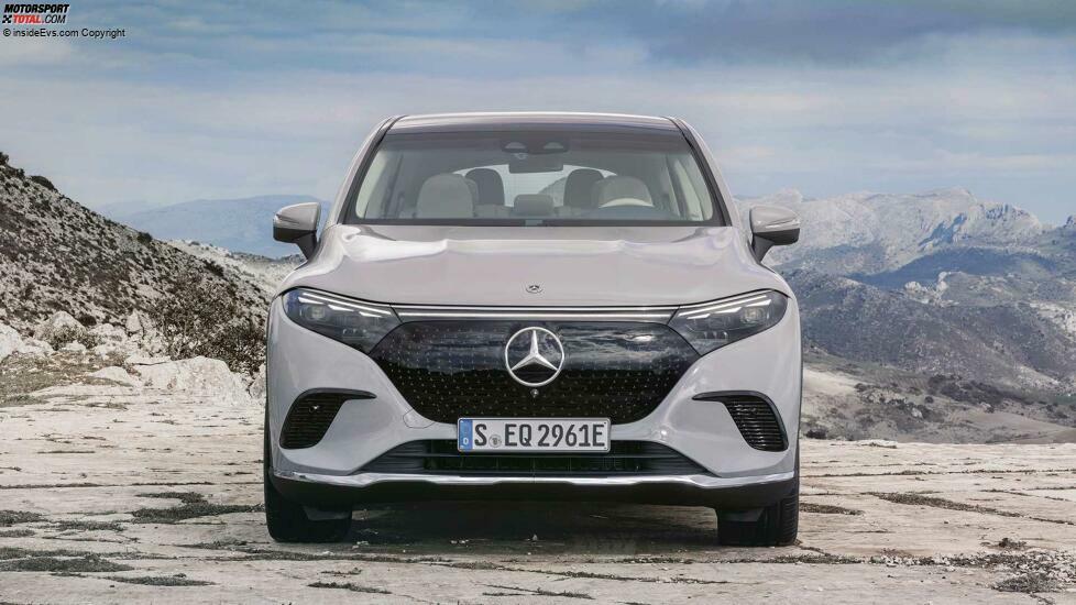 Mercedes EQS SUV in Alpingrau (2022)