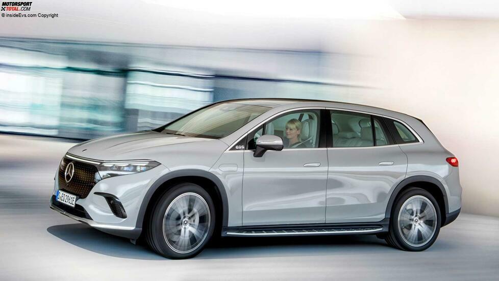 Mercedes EQS SUV in Alpingrau (2022)