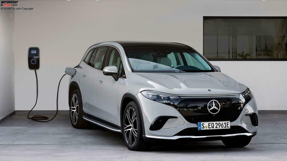 Mercedes EQS SUV in Alpingrau (2022)