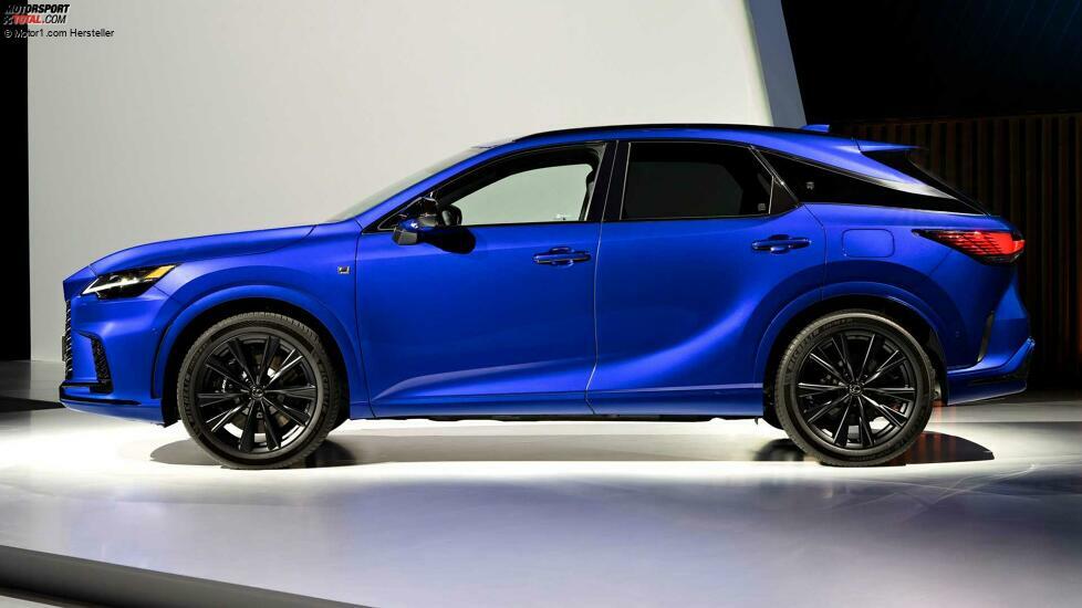 2023 Lexus RX 500h Auf der Bühne Profil