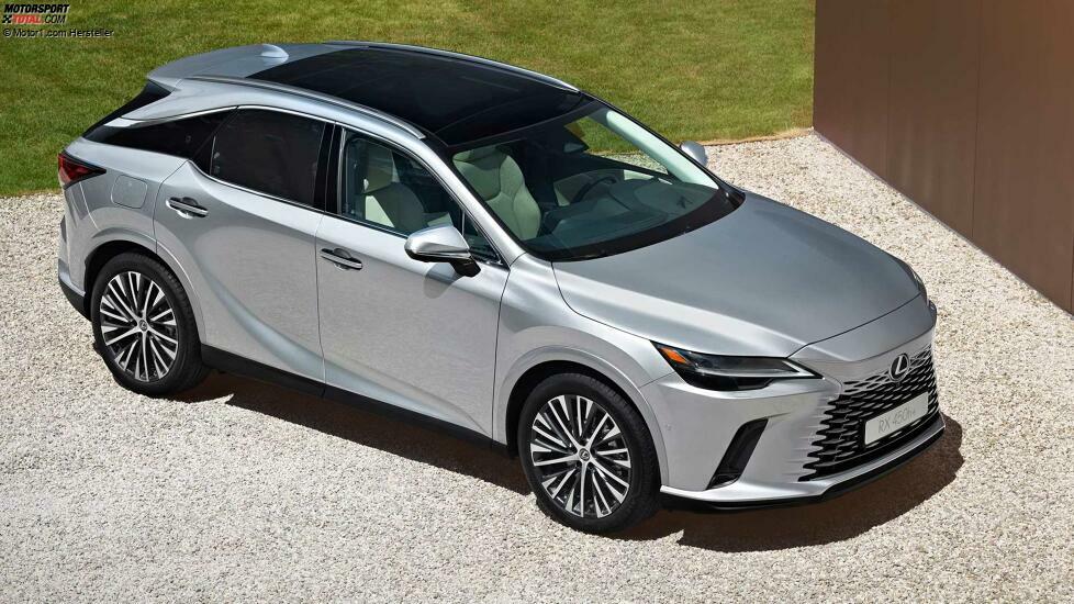 2023 Lexus RX 450h+ Über dem Frontwinkel